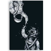 Astronaut And Diver - Last Frontiers Canvas