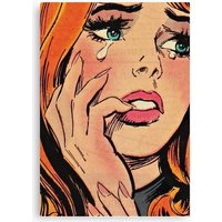 Pop Art Redhead Crying Fantasy Canvas