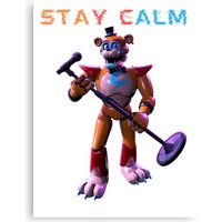 Glamrock Freddy (stay Calm) Canvas