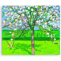 David Hockney Spring Digital Painting For Sale Canvas
