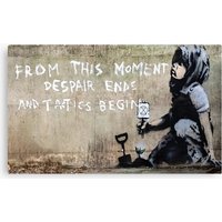 Banksy - Despair Ends And Tactics Begin Canvas