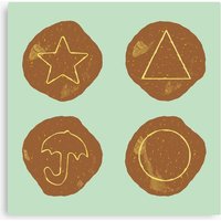 Squid Cosplay Honeycomb Candy Challenge Canvas