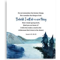 Isaiah 43:18-19 Behold, I Will Do A New Thing Canvas