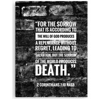 2 Corinthians 7:10 Canvas