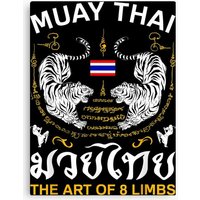 The Art Of 8 Limbs Sak Yant Tiger Muay Thai Gifts Canvas