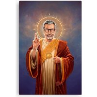 Saint Jeff Of Goldblum - Jeff Goldblum Original Religious Painting Canvas
