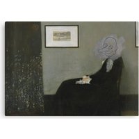 Mr Bean Whistler Mother Canvas