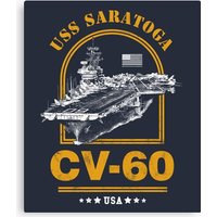 Cv-60 Uss Saratoga Canvas