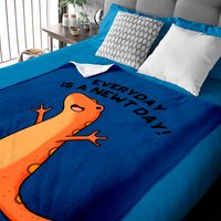 Everyday's A Newt Day Cute Cute Salamander Pun Baby Blankets