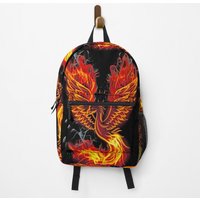 Phoenix Bird • Things For Personal Use And Gifts / Theme: Birds, Animals, Firebird, Reborn, Fantasy • Backpack