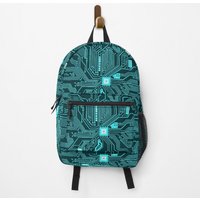 Printed Circuit Board Blue Backpack
