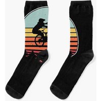 Mountain Bike Vintage Down Hill Biking Gift Socks