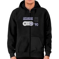 Nintendo Super Nintendo Controller 90 Graphic Zip Hoodies Zip Hoodies