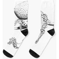 Monochrome Octopus Socks
