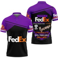 I Work At Fedex Express Polo Shirt For Postal Worker