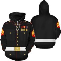 Rank And Branhches Marine Corp Blues 3d All Over Printed Hoodie
