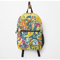 Bugsnaks Creatures Environment Fan Art Cream Kinda Bug And Kinda Snack Try To Catch Them All Backpack