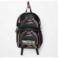 Angry Pingu Fish Bowl Official Merch Backpack