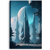 Sci Fi City Canvas