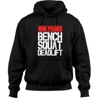 1000 Pounds, Bench Squat Deadlift Powerlifter Club Hoodies Hoodies