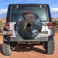Horror Halloween Spire Tire Cover