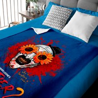 Terrifier 2 Art The Clown Sunflower Sunglasses Horror Movie Baby Blankets
