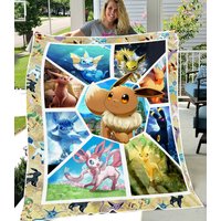 Eevee Evolutions Fleece Blanket