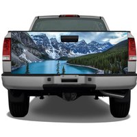 Mountains Lake Scenery Tailgate Wrap Vinyl Graphic Decal