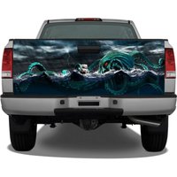 Sea Monster Kraken Storm Tailgate Wrap Vinyl Graphic Decal, Halloween Decal