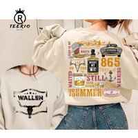 Combs Bullhead Sweatshirt & Hoodie - Two Side Country Music Shirt - Lukee Comb World Tour 2023