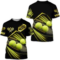 Custom 3d Print Tennis Shirt Men Women, Tennis Player Tee Shirt