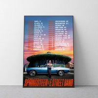 2023 Bruce Springsteen And The E Street Band Tour Poster