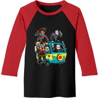 Horror Movie Mystery Machine Halloween Baseball Tees