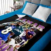 Lamar Jackson 90s Style Vintage Bootleg Baby Blankets Graphic Baby Blankets
