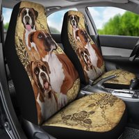 Boxer Dog Car Seat Covers (set Of 2)