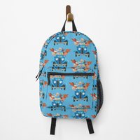 Little Blue Truck With Farm Animals Classic Illustration Backpack