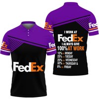 Fedex Express Work At Polo Shirt For Postal Worker| Fedex Polo Shirt|
