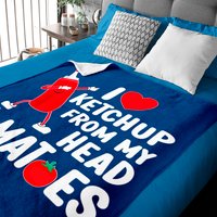 I Love Ketchup From My Head Tomatoes Baby Blankets