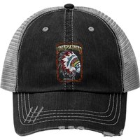 Lynyrd Skynyrd Men's Indian Skeleton Baseball Cap