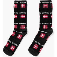 Vintage Denmark Danish Flag Socks