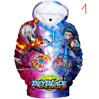 Beyblade Anime 3d Printed Hoodie
