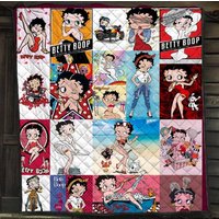 Betty Boop Cute Fleece Blanket, Cartoon Character Blanket