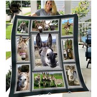 Just A Girl Who Loves Donkey Fleece Blanket