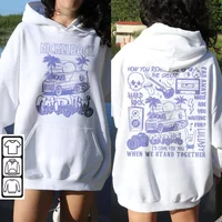 Nickelback Doodle Art Shirt, Vintage Nickelback Merch Lyrics Album Double Side Hoodie