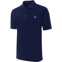 Men's Polo Shirts Texas Flag With Longhorn Embroidery Short Sleeve Regular-fit Advantage Performance Shirts