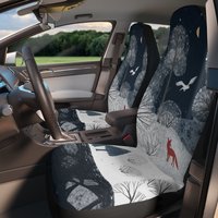 Through The Forest - Car Seat Covers | Women/girls Seat Cover For Vehicles