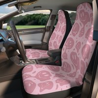 Cute Melting Smiley Face Car Seat Covers