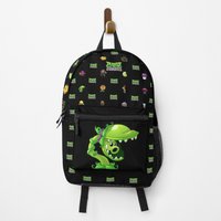Cute Black Plants Vs Zombies Backpack