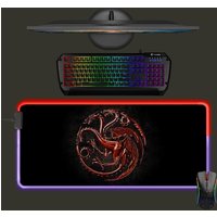 Game Of Thrones Led Mouse Mat, Dracarys, Dragon Mouse Pad, Rgb Gaming Mat