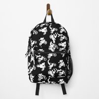 Freestyle Dirt Bike Tricks Pattern Backpack